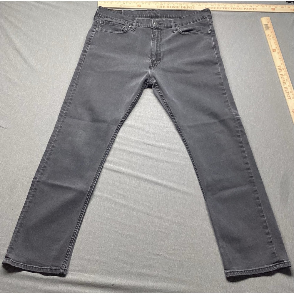 Levi's Men's 513 Slim Fit Straight Jeans Size 36x30 Black Modern Comfort